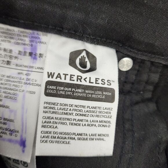 Levis Strauss Womens Jeans Size 32 L30 721 High Rise Skinny Denim Black Stretch - Picture 9 of 11